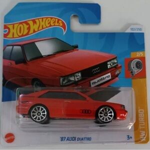 Mattel Hot Wheels Red Audi Quattro Toy Car